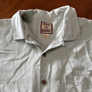 Tommy Bahama Men's Light Green Button Down Shirt